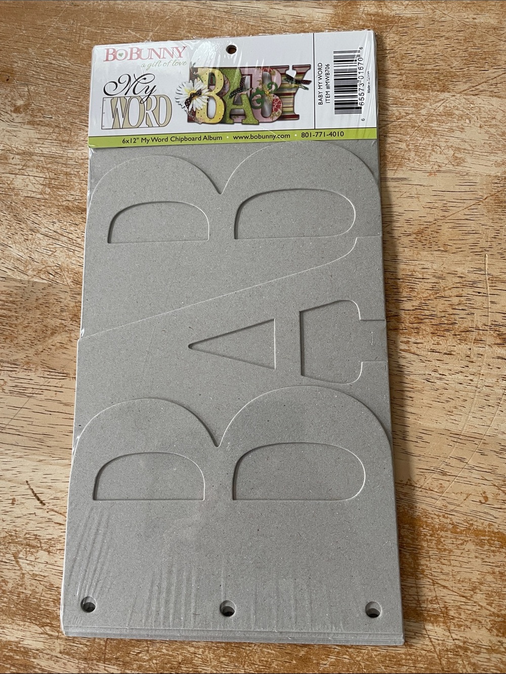 BoBunny "My Word" Chipboard Album - BABY
$7 each or 2/$10
